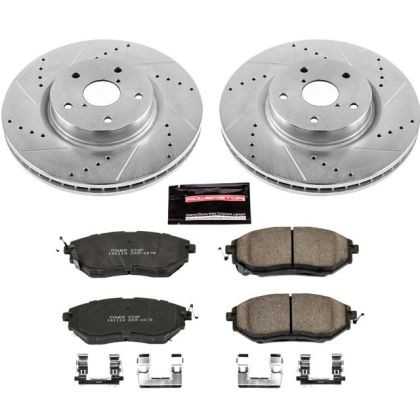 Power Stop Front & Rear Z23 Evolution Sport Brake Kit for 15-19 Subaru WRX