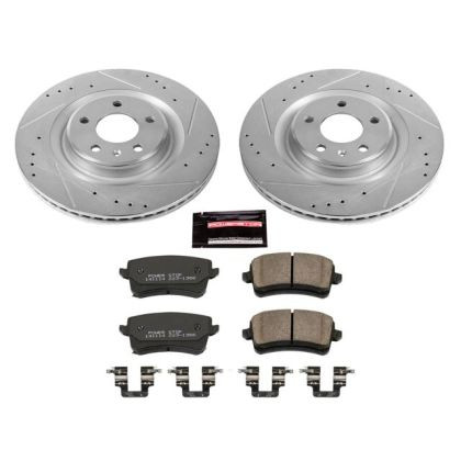 Power Stop Front & Rear Z23 Evolution Sport Brake Kit for 13-17 Audi Q5