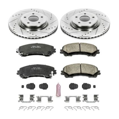 Power Stop Front & Rear Z23 Evolution Sport Brake Kit for 18-19 Infiniti Q50