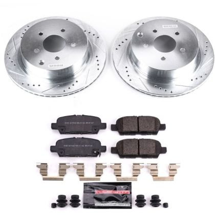 Power Stop Front & Rear Z23 Evolution Sport Brake Kit for 18-19 Infiniti Q50