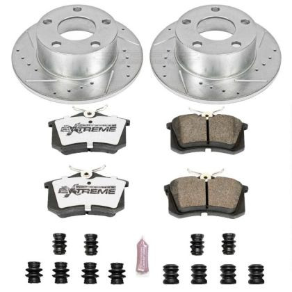 Power Stop Rear Z26 Street Warrior Brake Kit for 98-04 Audi A6