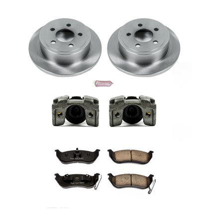 Power Stop Autospecialty Brake Kit w/ Calipers - Rear for 03-07 Jeep Liberty