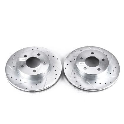Power Stop Front Evolution Drilled & Slotted Brake Rotors for 95-01 Explorer