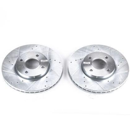 Power Stop Front Evolution Drilled & Slotted Rotors for 05-07 Ford Focus