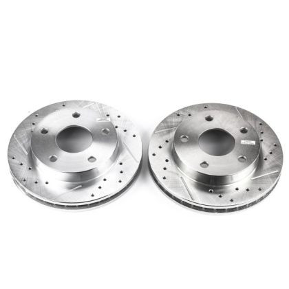 Power Stop Front Evolution Drilled & Slotted Rotors for 94-99 Dodge Ram 1500