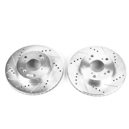 Power Stop Front Evolution Drilled & Slotted Rotors for 13-14 Acura ILX