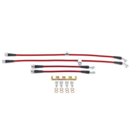 Power Stop Front & Rear SS Braided Brake Hose Kit for 04-11 Mazda RX-8