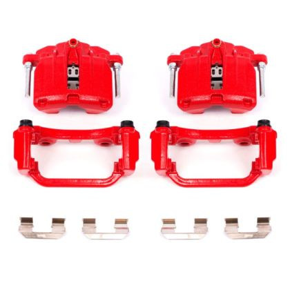 Power Stop Rear Red Calipers w/Brackets for 00-03 Cadillac DeVille