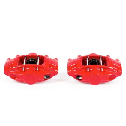 Power Stop Rear Red Brake Calipers w/o Brackets for 09-13 Infiniti FX50