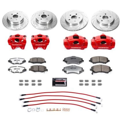 Power Stop Front & Rear Big Brake Conversion Kit for 07-17 Jeep Wrangler