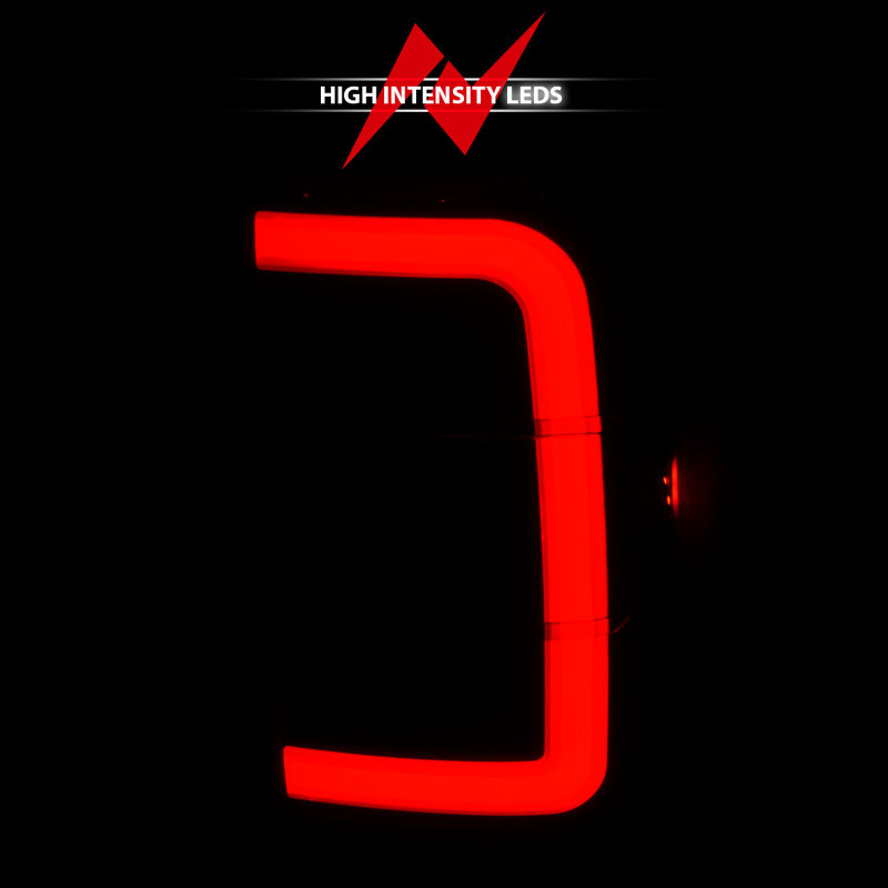 ANZO LED Taillights - Black Housing w/ Smoke Lens & Light Bar for 01-11 Ranger