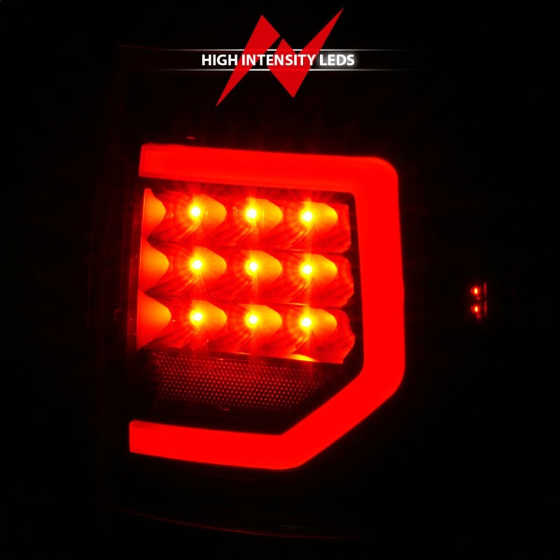 Anzo Full LED Tailights Black Housing Clear Lens G2 for 07-11 Toyota Tundra