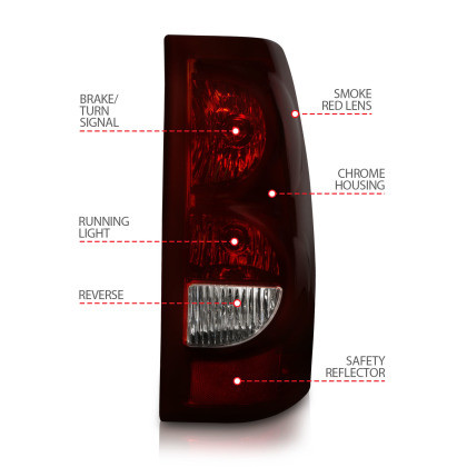 ANZO Taillights (Pair) for 2003-2006 Chevrolet Silverado 1500