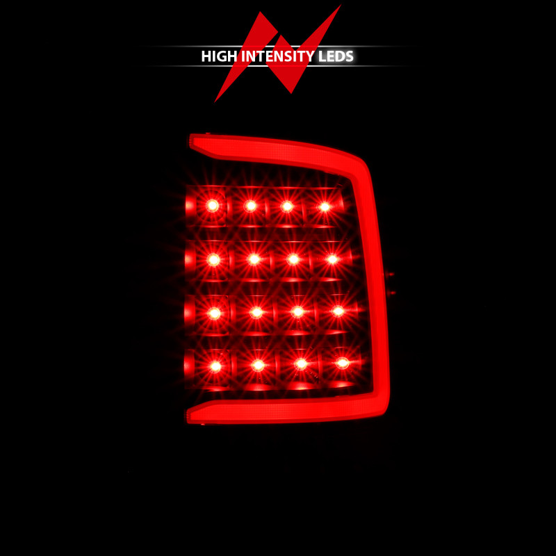 ANZO LED Taillight Plank Style Black w/Smoke Lens for 2009-2018 Dodge Ram 1500