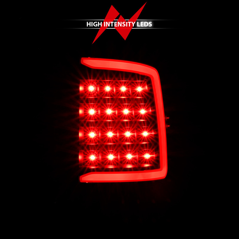 ANZO LED Taillight Plank Style Black w/Clear Lens for 2009-2018 Dodge Ram 1500