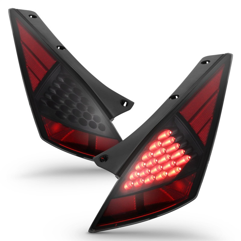 ANZO LED Taillights Smoke for 2003-2005 Nissan 350Z