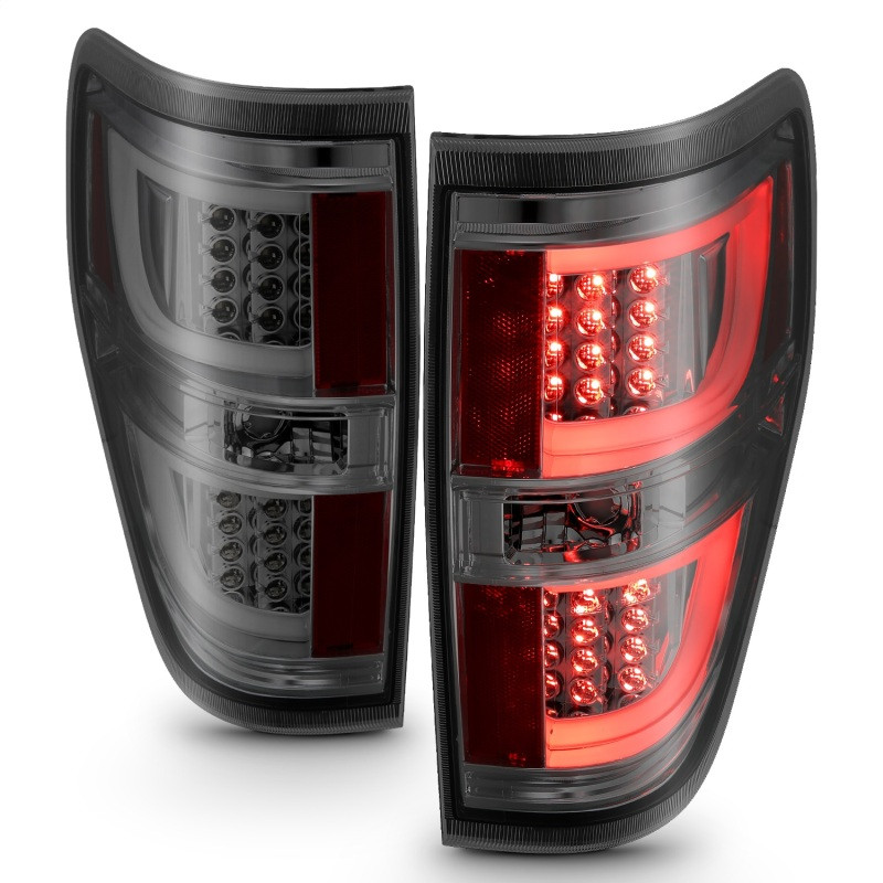 ANZO LED Taillights Smoke for 2009-2013 Ford F-150