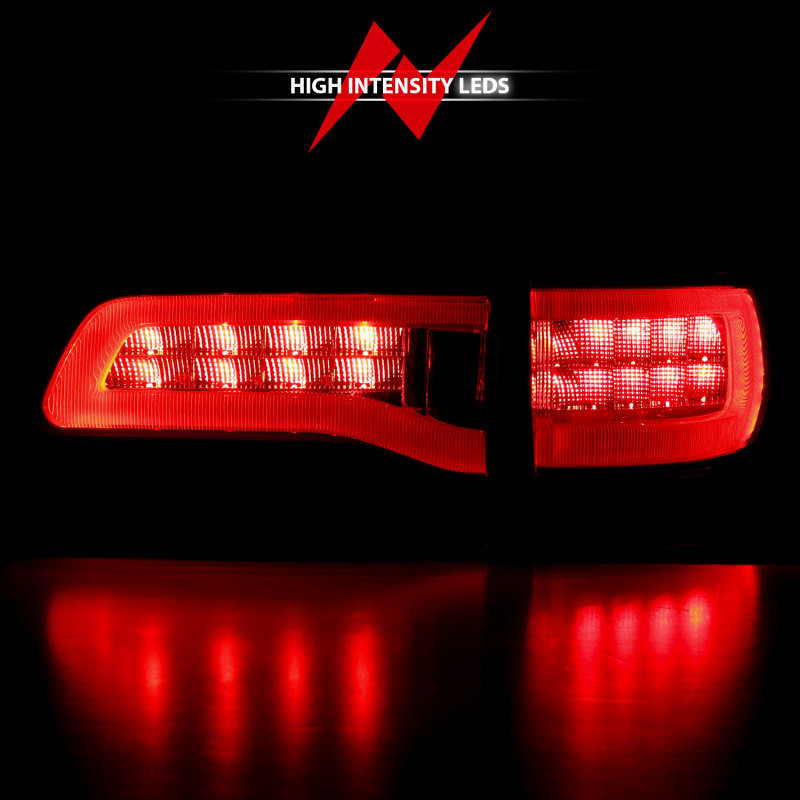 ANZO LED Taillights Red/Smoke for 2014-2016 Jeep Grand Cherokee