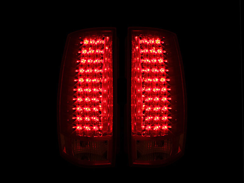 ANZO LED Taillights Red/Clear G4 for 2007-2014 Chevrolet Suburban