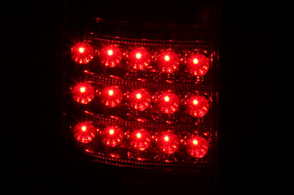 ANZO LED Taillights Red/Clear for 1991-1997 Toyota Land Cruiser Fj