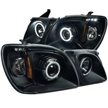 ANZO Projector Headlights w/ Halo Black (CCFL) for 1998-2007 Lexus Lx470