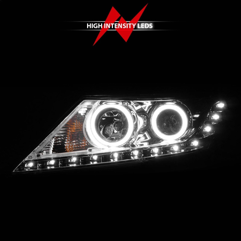 ANZO Projector Headlights w/ Halo Chrome (CCFL) for 2011-2013 Kia Sorento