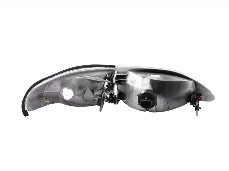 ANZO Crystal Headlights Chrome for 1994-1998 Ford Mustang