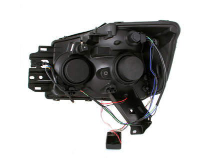 ANZO Projector Headlights w/ Halo Black (CCFL) for 2004-2007 Nissan Armada