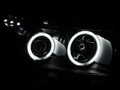ANZO Projector Headlights w/ Halo Black for 2008-2010 Scion Xb