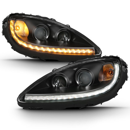 ANZO Projector Plank Style Switchback H.L. Black Amber for 05-13 Chevy Corvette