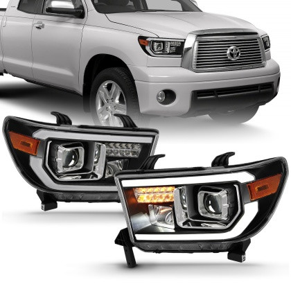 ANZO Projector Light Bar H.L Black Amber(Led High Beam) for 07-14 Toyota Tundra