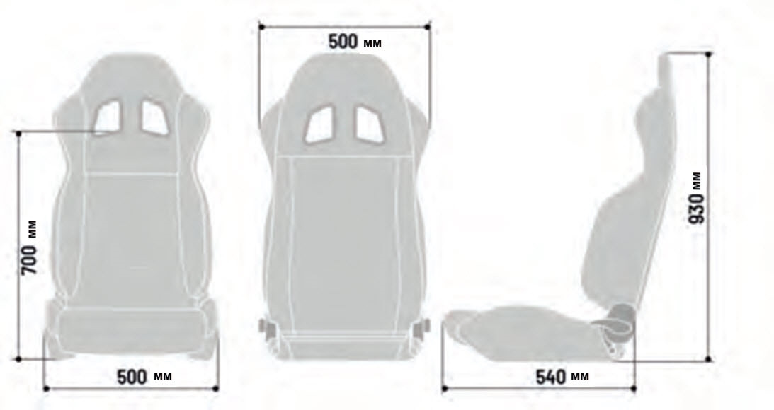 Sparco R100 Black/Blue Seat