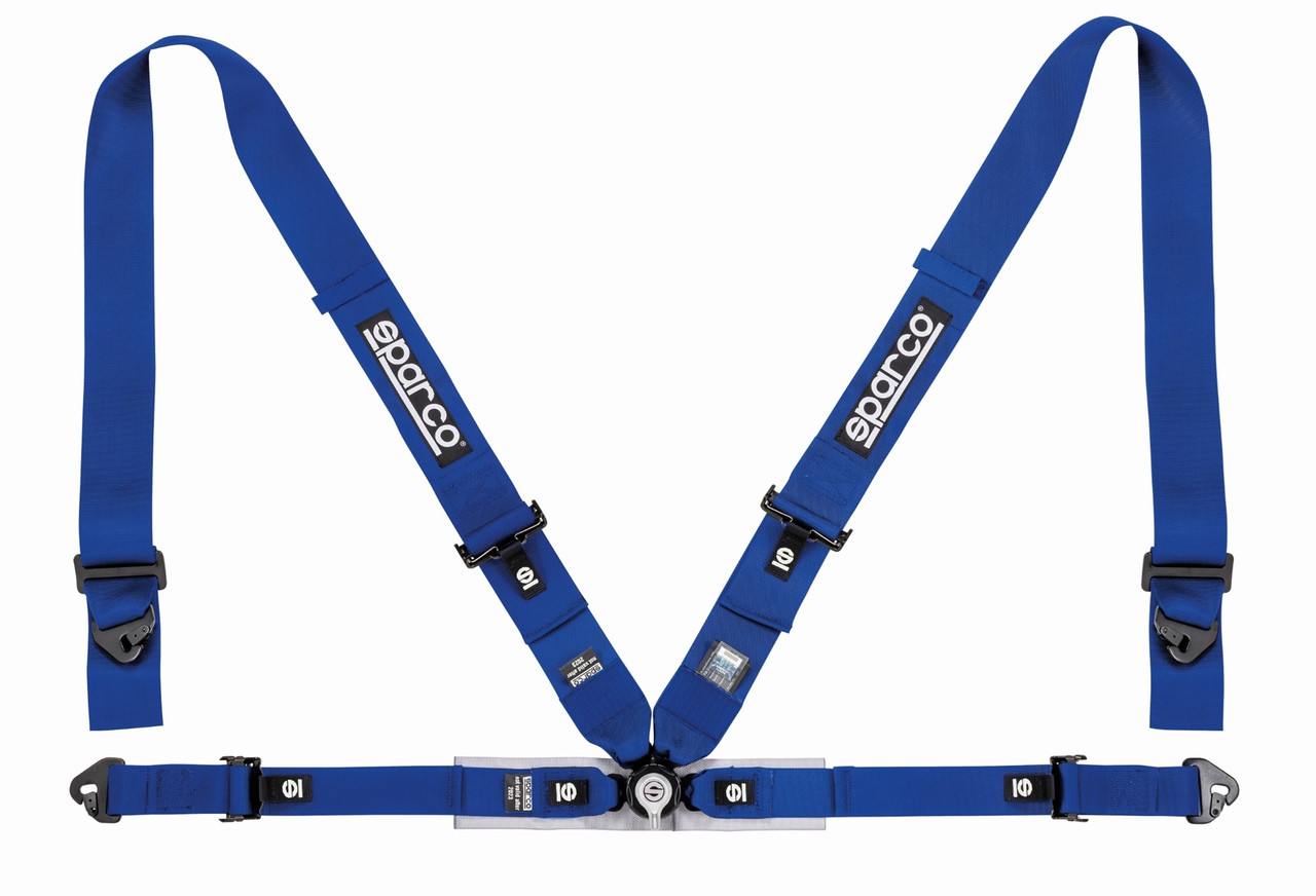 Sparco 4Pt 3" Competition Blue Seat Belt Harness