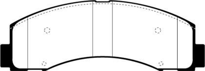 EBC Greenstuff Front Brake Pads for 2018+ Ford F-150 2.7L Twin Turbo (2WD)