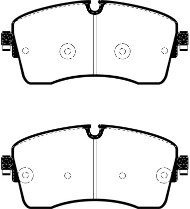 EBC Yellowstuff Front Brake Pads for 2018+ Jaguar E-Pace 2.0L Turbo (246)