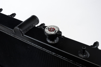 CSF Aluminum Radiator - Black Finish for 02-07 Subaru WRX/STI