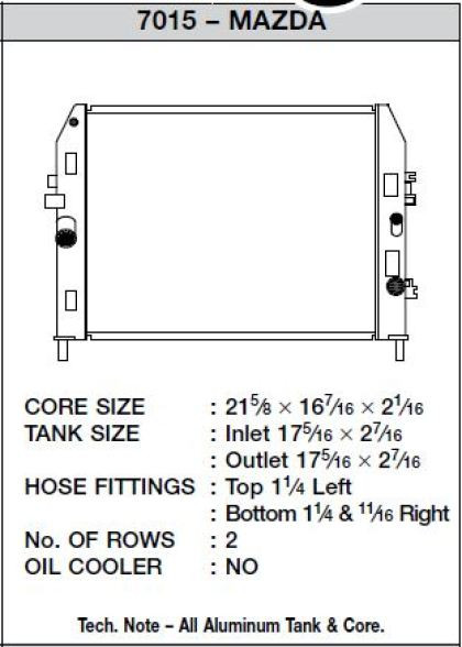 CSF Radiator for 06-12 Mazda Miata