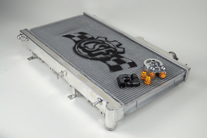 CSF 2-Row Radiator w/Built-In Oil Cooler for 08-15 Subaru WRX/STI