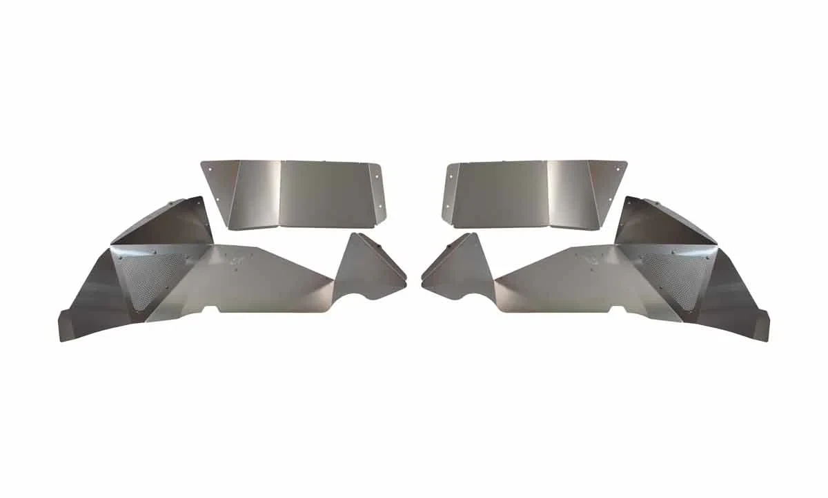 Fishbone Offroad Front/Rear Aluminum Raw Inner Fenders for 18+ Jeep Wrangler JL