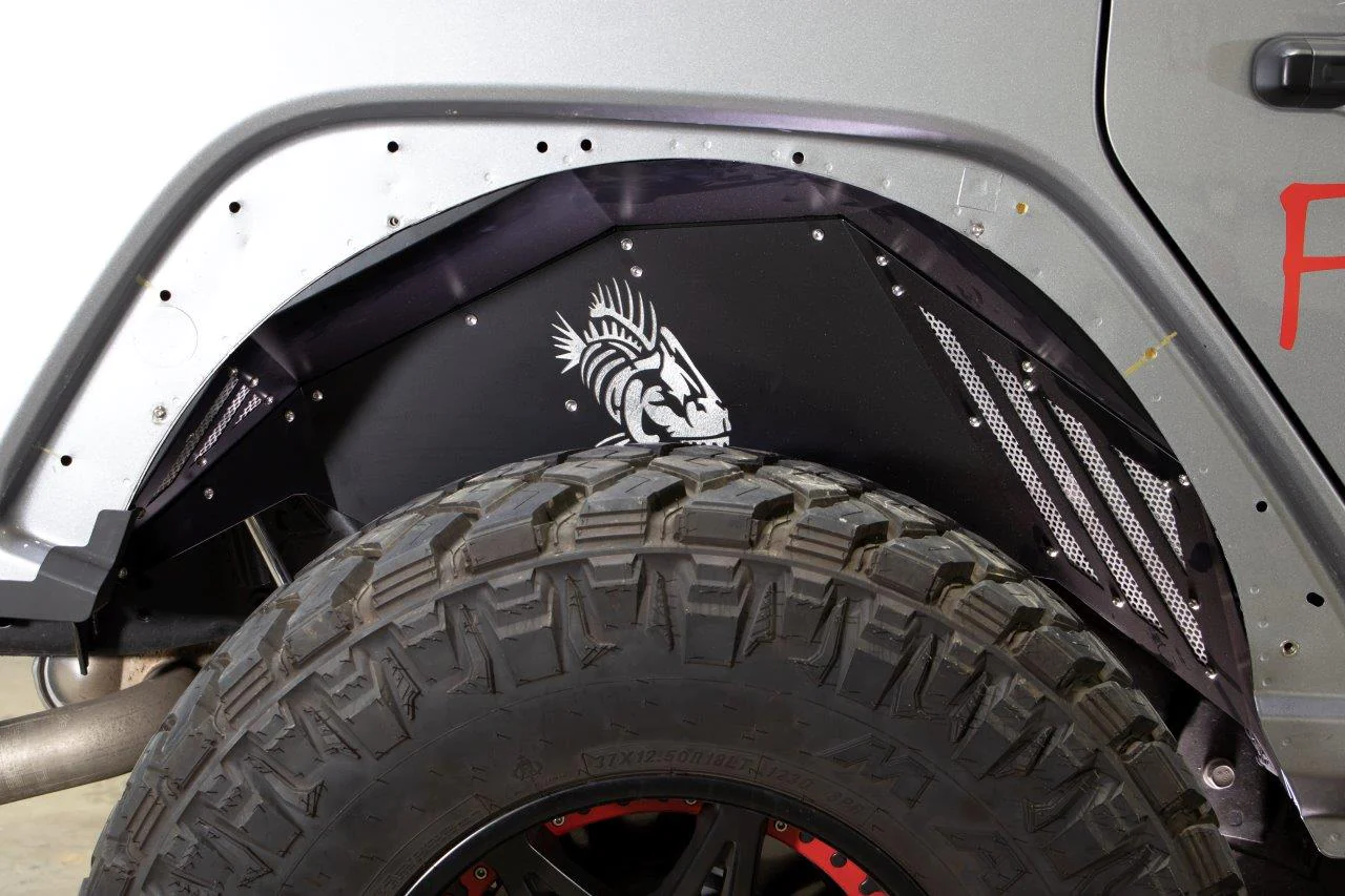 Fishbone Offroad Black Front Inner Fenders for Wrangler JL / Gladiator JT