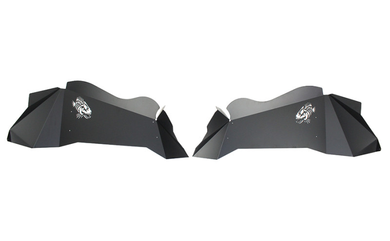 Fishbone Offroad Aluminum Inner Fenders - Black for 07-18 Jeep Wrangler JK