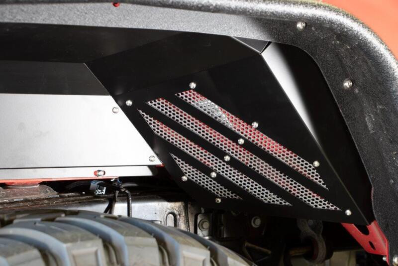 Fishbone Offroad Rear - Black Aluminum Inner Fenders for 2020+ JT Gladiator