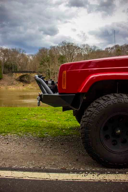 Fishbone Offroad Front Winch Bumper w/Grille Guard for Cherokee XJ