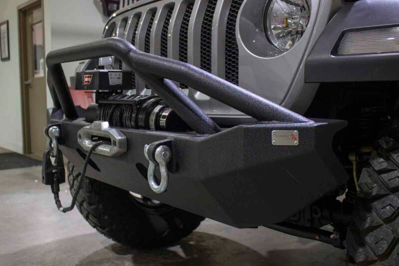 Fishbone Offroad Mid-Width Winch Front Bumper for 2018+ Jeep Wrangler JL