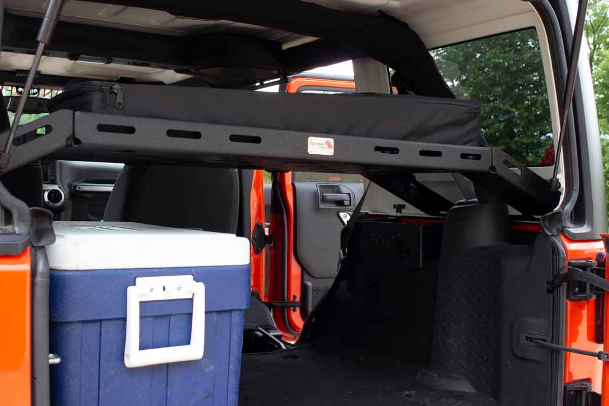 Fishbone Offroad Interior Storage Rack for 07-18 Jeep Wrangler JK 4 Door