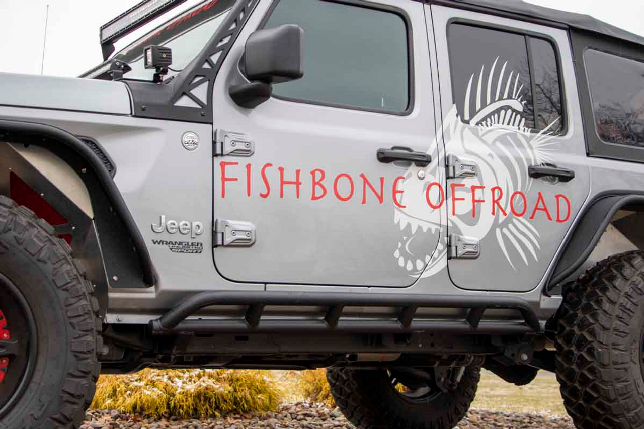 Fishbone Offroad Rocker Guards for 2018+ Jeep Wrangler JL 4 Door