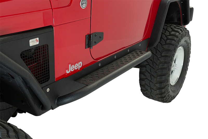 Fishbone Offroad Steel Rock Slider - Black for 97-06 Jeep Wrangler TJ