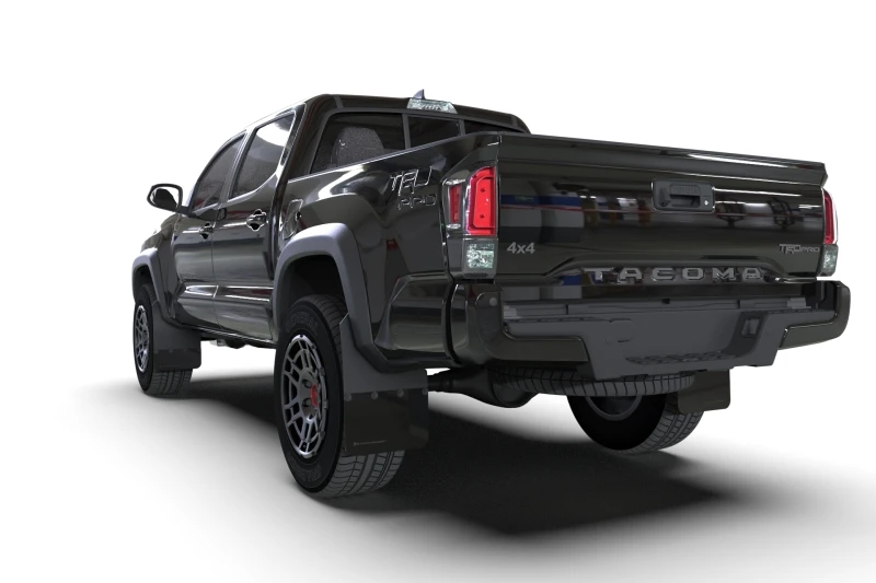 Rally Armor Black Mud Flap w/ Grey Logo for 16-22 Toyota Tacoma