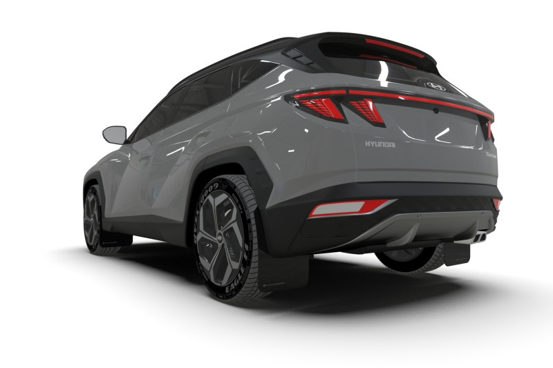 Rally Armor Black UR Mud Flap w/ Grey Logo for 2022 Hyundai Tucson