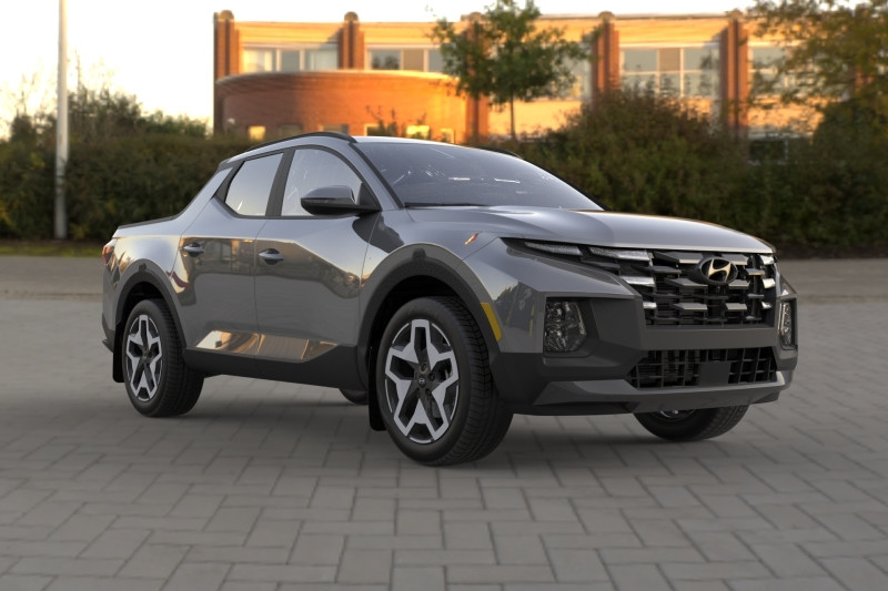 Rally Armor Black Mud Flap w/ Light Blue Logo for 2022 Hyundai Santa Cruz